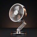 Cordless Metal Desk Fan with 360 Degree Folding Arm