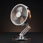 Cordless Metal Desk Fan with 360 Degree Folding Arm